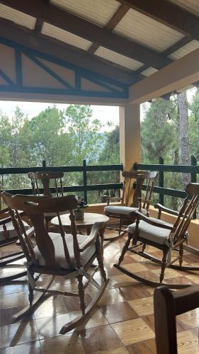 Μπαλκόνι ή βεράντα στο Vintage Cabin GB