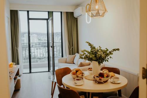 Posezení v ubytování Skyline Luxury Suites