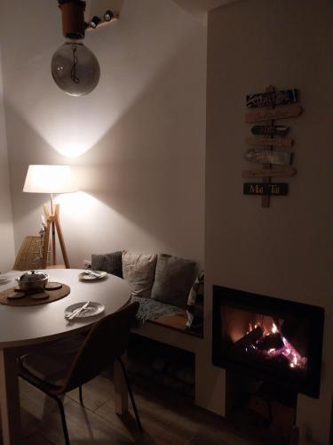 Posezení v ubytování Pine House Novalja