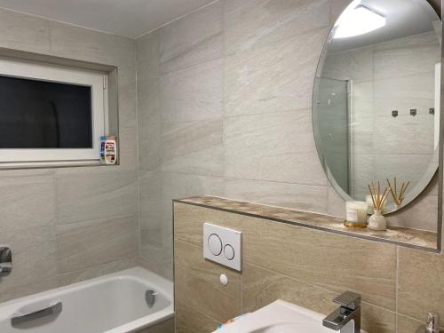 Koupelna v ubytování Deluxe Apartment JL mit Terrasse