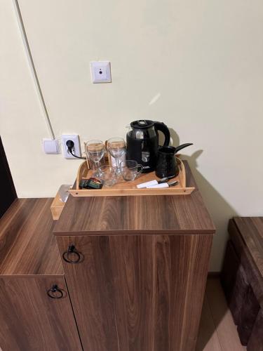 Guest House Mukhaにあるコーヒーまたはお茶