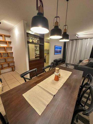 Et tv og/eller underholdning på Acogedor depto en La Serena