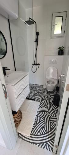 Et badeværelse på Apartman Vesna