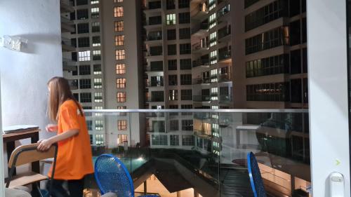 Μπαλκόνι ή βεράντα στο Hostel At Regalia Residence