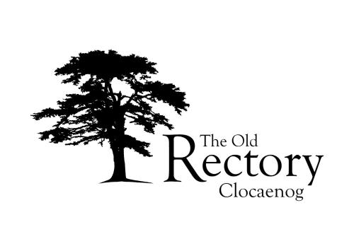 a black and white logo for the old factory clocroagency at The Old Rectory Bed and Breakfast in Ruthin