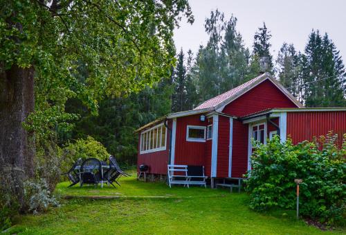 En trädgård utanför Ljungaviken