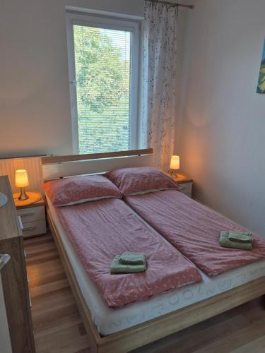 Posteľ alebo postele v izbe v ubytovaní Apartament Vanessa w centrum 600 m od morza