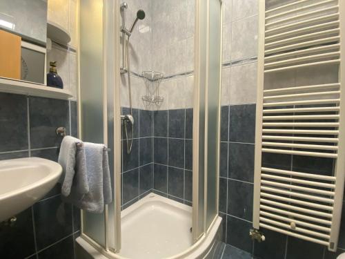Koupelna v ubytování Apartma ROGATEC 2