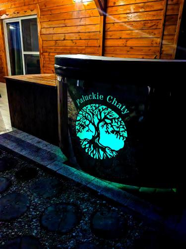Certifikát, hodnocení, plakát nebo jiný dokument vystavený v ubytování Pałuckie Chaty domek z balia i sauną widok na jezioro