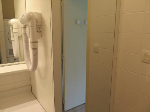 Et badeværelse på Apartment Location Les balcons de La Mauselaine