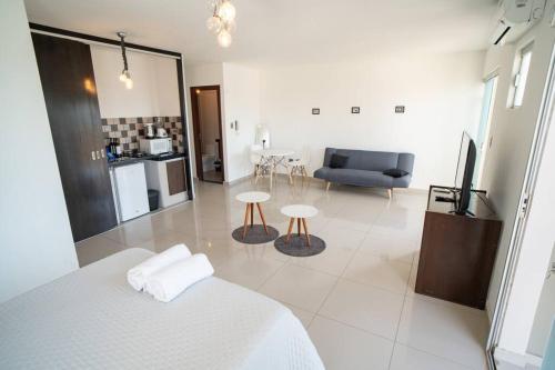 Kuchyň nebo kuchyňský kout v ubytování Relajate en Moderno y Elegante Apartamento Familiar con amplio balcón, en Zona Residencial Avenida Beni