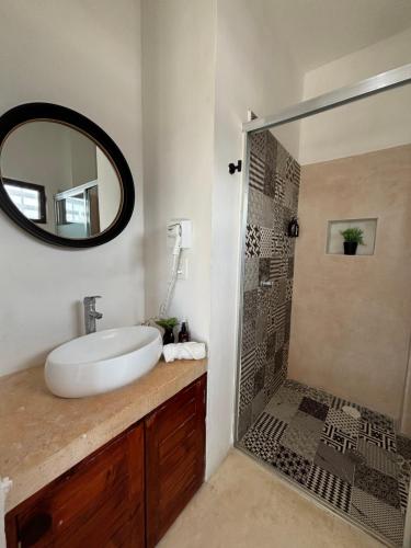 Koupelna v ubytování Hotel Mittoz Holbox