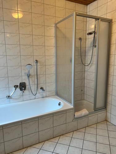 Koupelna v ubytování Hotel Fantasie