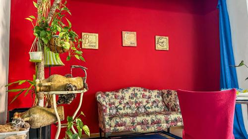 Χώρος καθιστικού στο Bed & Breakfast LA TERRAZZA