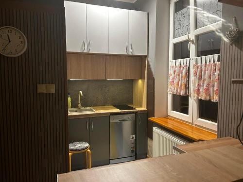 Η κουζίνα ή μικρή κουζίνα στο Apartament