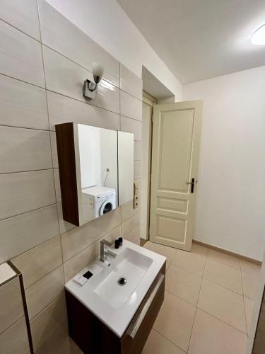Koupelna v ubytování Alveo Suites