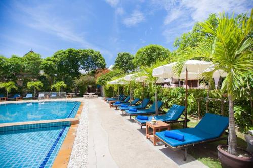 Kolam renang di atau dekat dengan Blue Beach Apartment
