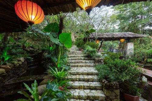 Zahrada ubytování Green Villa Sapa