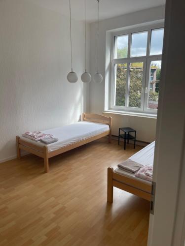 Postel nebo postele na pokoji v ubytování ES-Unterkunft Dinslaken