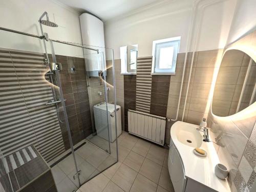 Et badeværelse på Apartment Balatonboglar 3