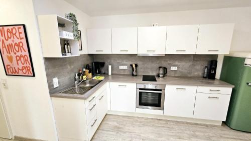 Η κουζίνα ή μικρή κουζίνα στο Stadtgarten-Studios - im Zentrum mit Parkplatz