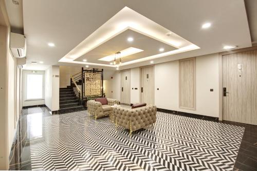 Χώρος καθιστικού στο Hotel 91 Millennium Huda