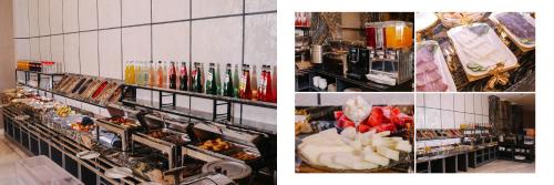 卡尔希Astra hotel的食品和饮料图片的拼贴