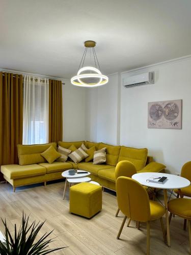 Posezení v ubytování Soleis Apartament