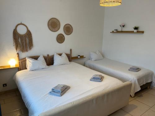 Postel nebo postele na pokoji v ubytování Aquavilla Bed & Breakfast