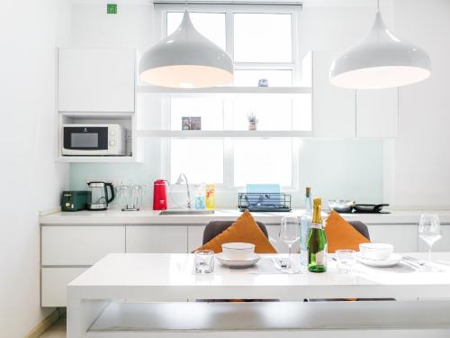 Dapur atau dapur kecil di Penang Straits Garden Condominium Georgetown