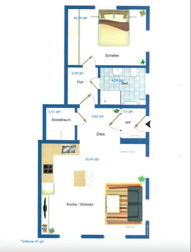 Pelan lantai bagi Palazzo Exclusiv Appartment