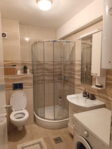 Et badeværelse på Apartman Dunja