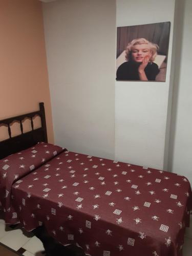 Postel nebo postele na pokoji v ubytování Hostal El Molino