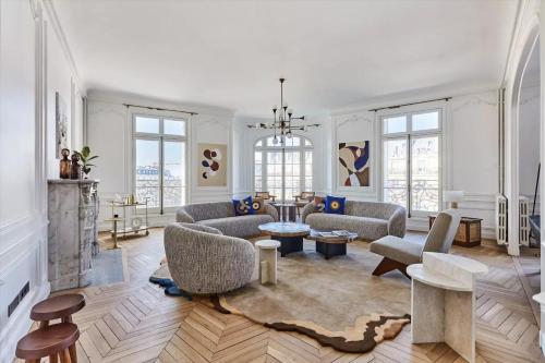 Luxueux Appartement familial 5 BD, Parc Monceau