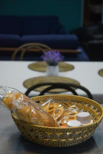 a bowl of food sitting on a table with pills at Casa Giulia - Ceprano in Ceprano