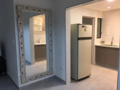 Η κουζίνα ή μικρή κουζίνα στο Buganvillas Condominio Hotel