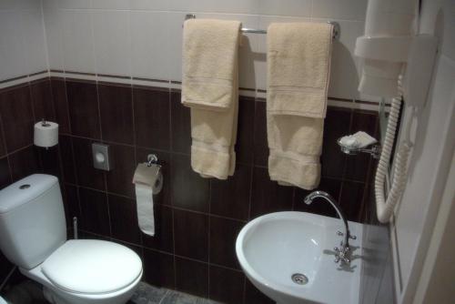 Koupelna v ubytování Eurohotel