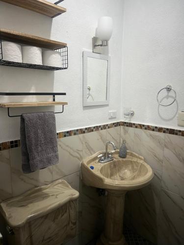 Koupelna v ubytování Casa Macetas