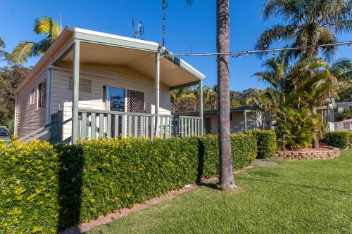 Taman di luar Jervis Bay Holiday Park