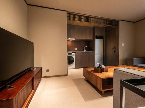 Dapur atau dapur kecil di Ski Inn Nozawa