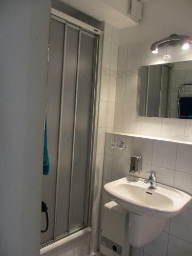 Koupelna v ubytování Ferienhaus Woge
