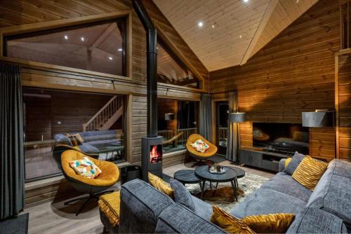 Posezení v ubytování Sigr Hytte - 8p - With Sauna