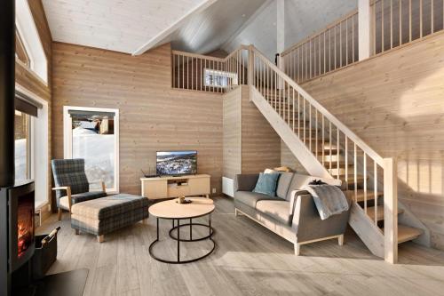 Χώρος καθιστικού στο Ivar Hytte - 6p - With Sauna