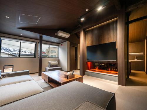 Katil atau katil-katil dalam bilik di Ski Inn Nozawa