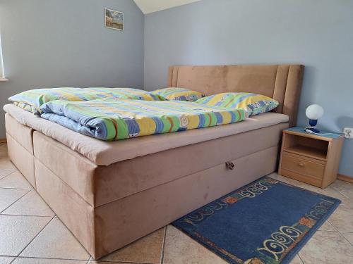 Ένα ή περισσότερα κρεβάτια σε δωμάτιο στο Villa Justina