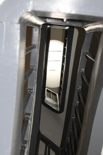 a metal shelf with a light on it at L'Epinette - appartement T3 hypercentre Albi in Albi