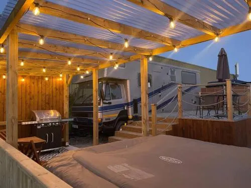 Horse Truck Tiny Home with Hot Tub
