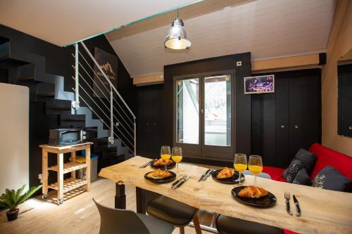 Les Barrats - Duplex - Central - Vue Mont-Blanc