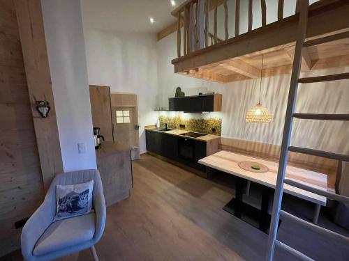 Katil atau katil-katil dalam bilik di Stadl Lodge Hinterstein - Skipass im Winter und Bergbahnen im Sommer inklusive