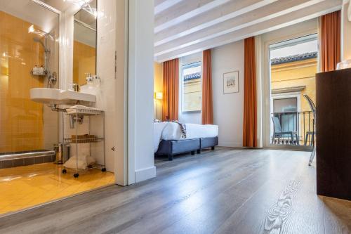 Posezení v ubytování Relais Santa Corona
